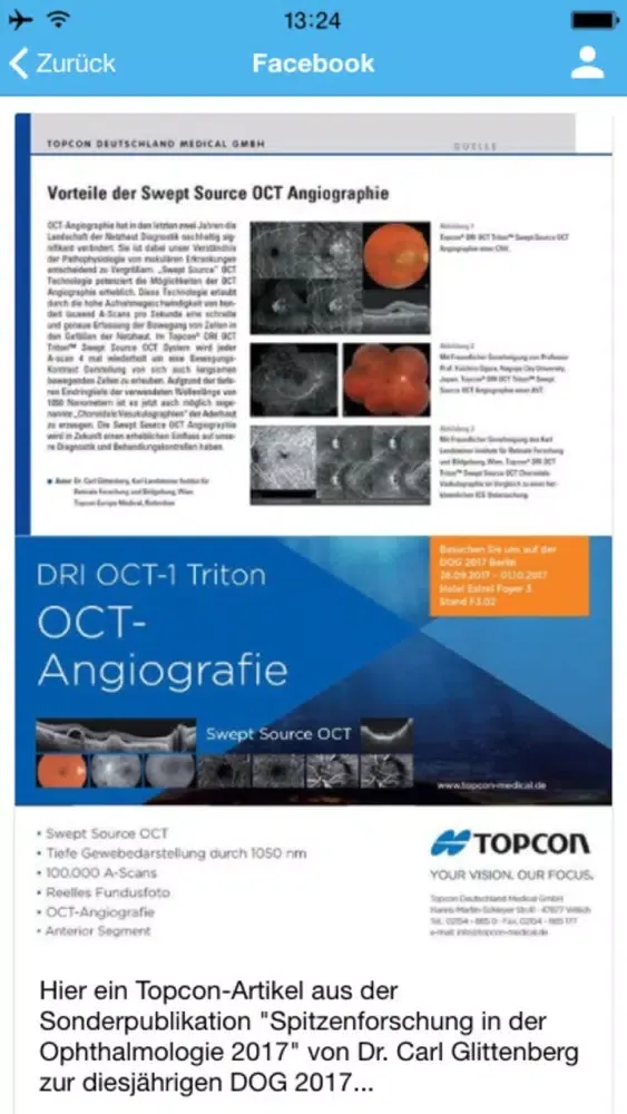Capturas de pantalla de TOPCON DeutschlandMedical