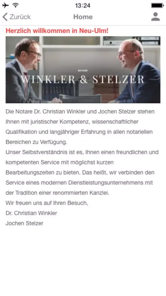 Captures d'écran de Notare Winkler & Stelzer