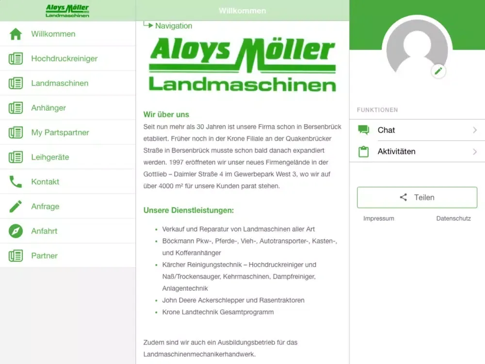 Zrzuty ekranu Aloys Möller iPad 
