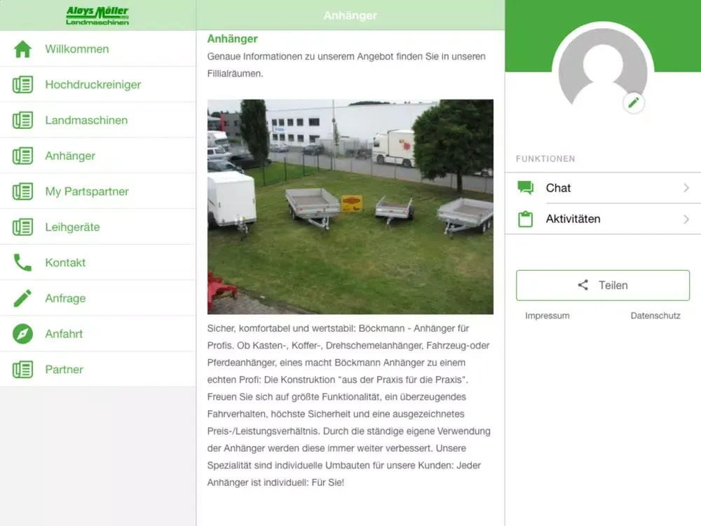 Zrzuty ekranu Aloys Möller iPad 