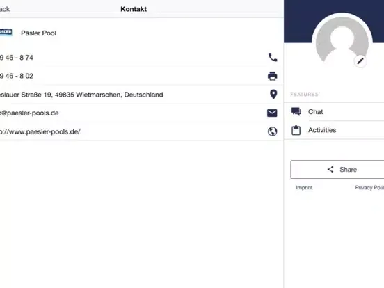 Schwimmbadbau Carsten Päsler iPad 应用截图