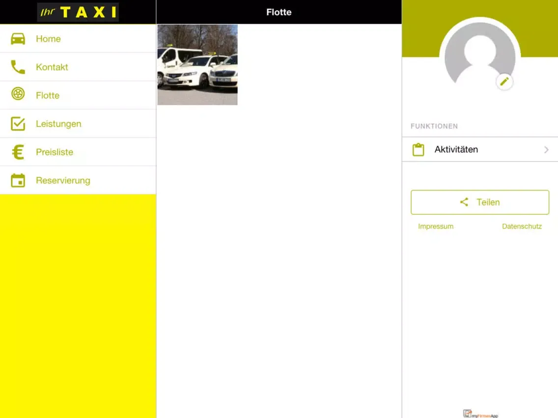 Taxi Markt Schwaben iPad  Screenshots