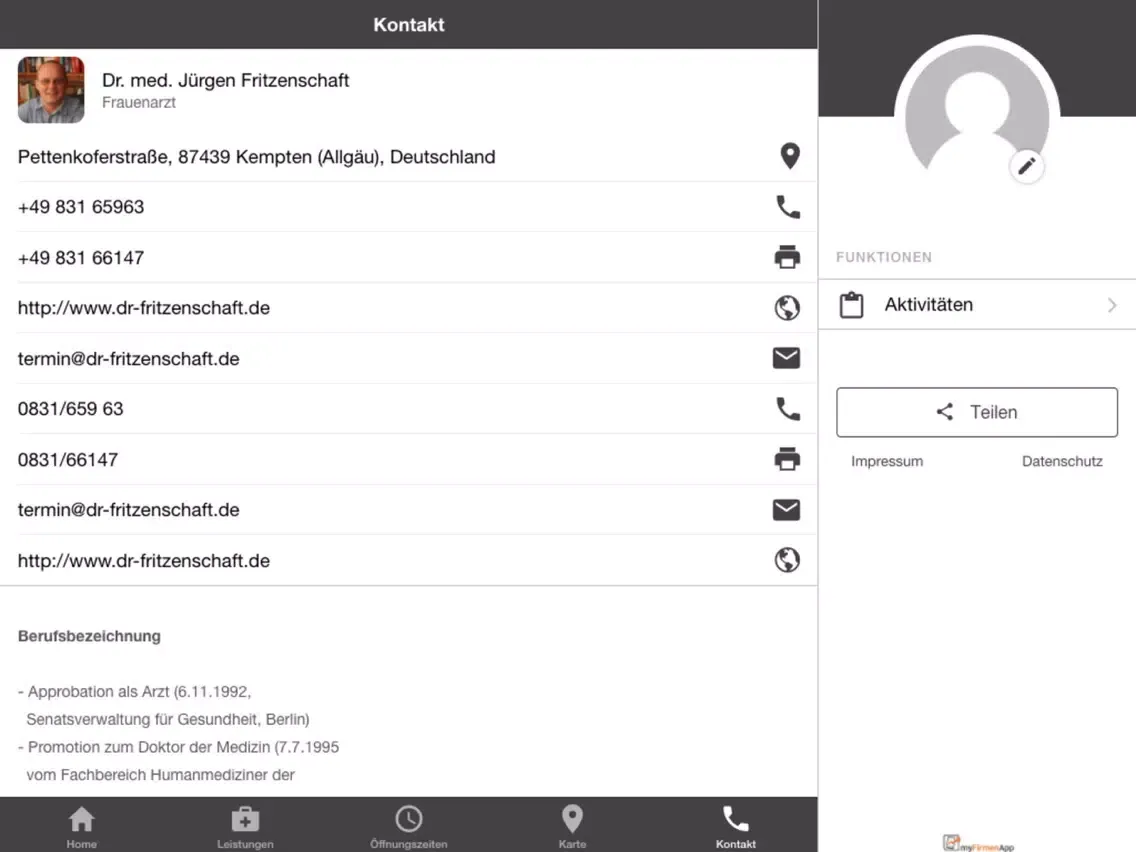 Dr. Fritzenschaft iPad 應用截圖
