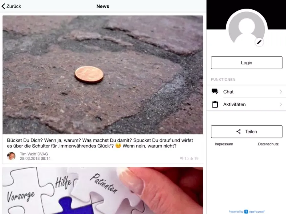 Tim Wolff Vermögensberatung iPad  Screenshots