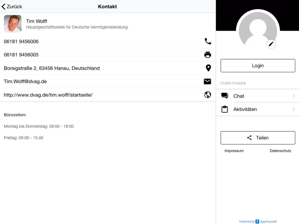 Tim Wolff Vermögensberatung iPad  Screenshots