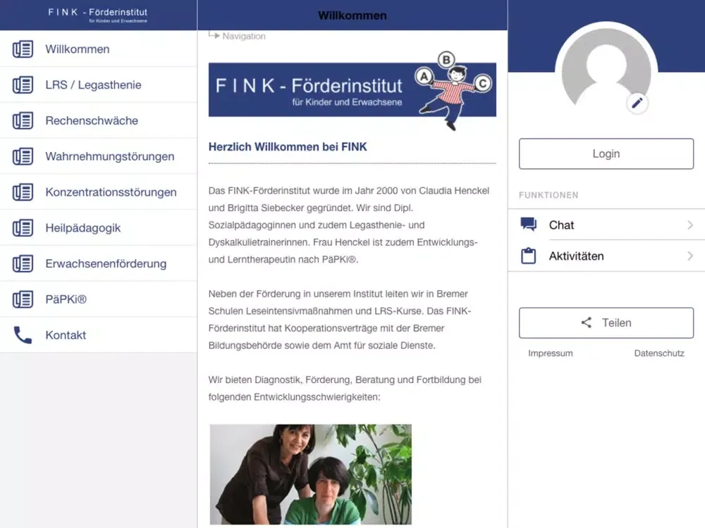 FINK-Förderinstitut iPad  স্ক্রিনশট