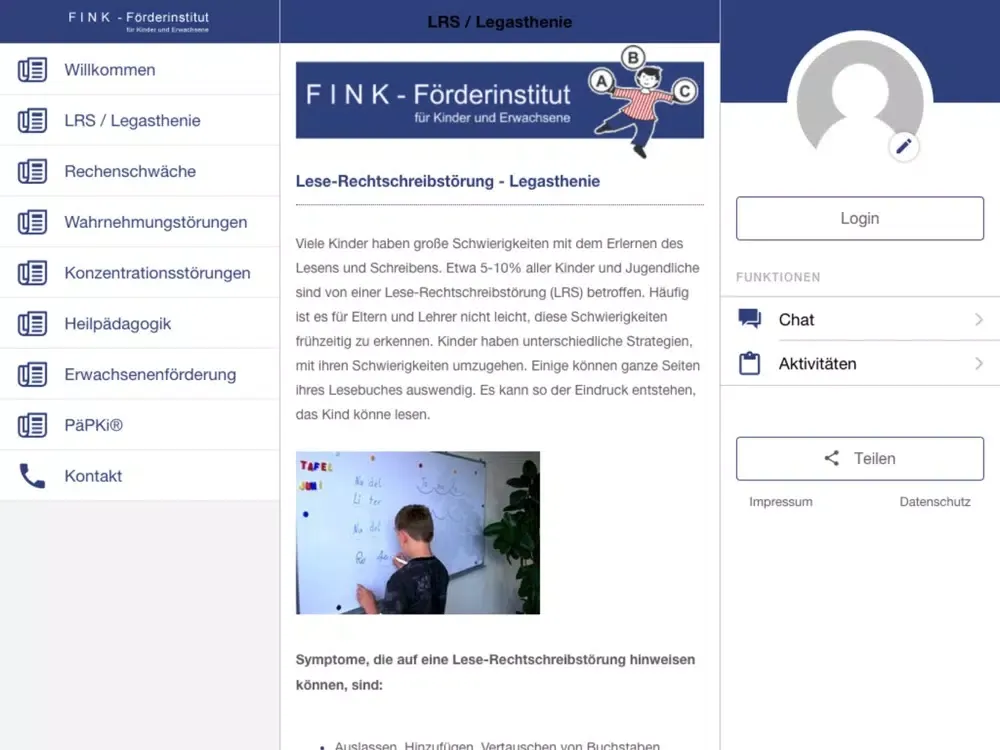 FINK-Förderinstitut iPad  স্ক্রিনশট