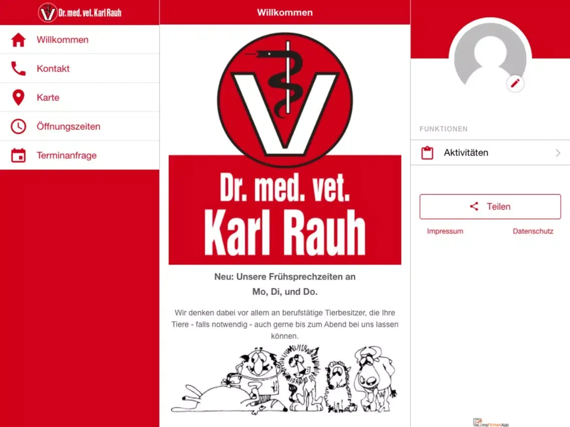 Ảnh chụp màn hình của Dr. med. vet. Karl Rauh iPad 