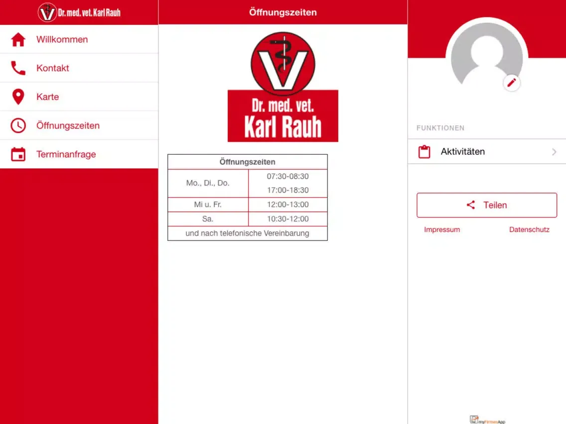 Ảnh chụp màn hình của Dr. med. vet. Karl Rauh iPad 