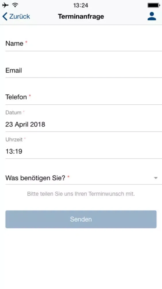Tangkapan layar Unfall App CrashProfi.de