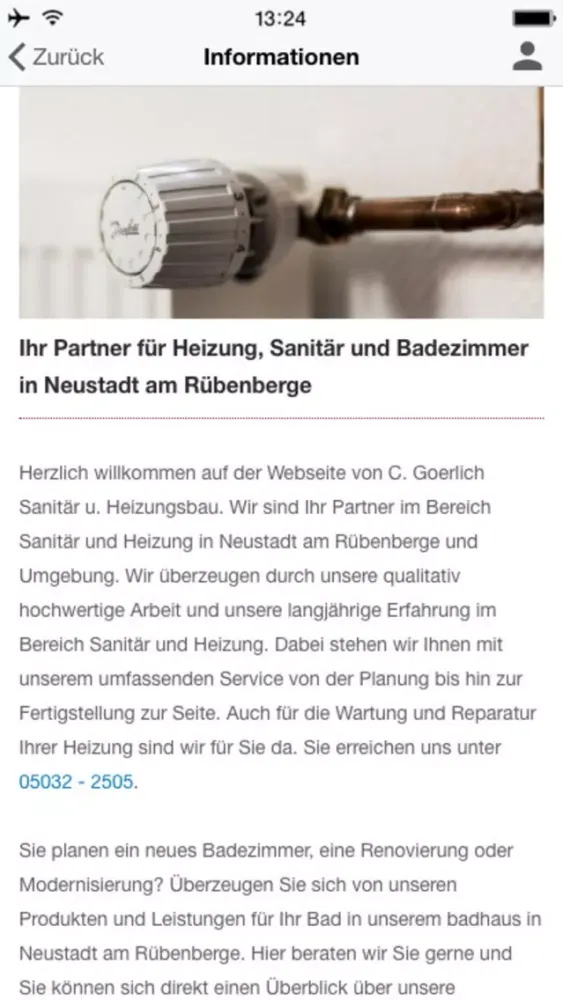 Tangkapan skrin Goerlich Sanitär