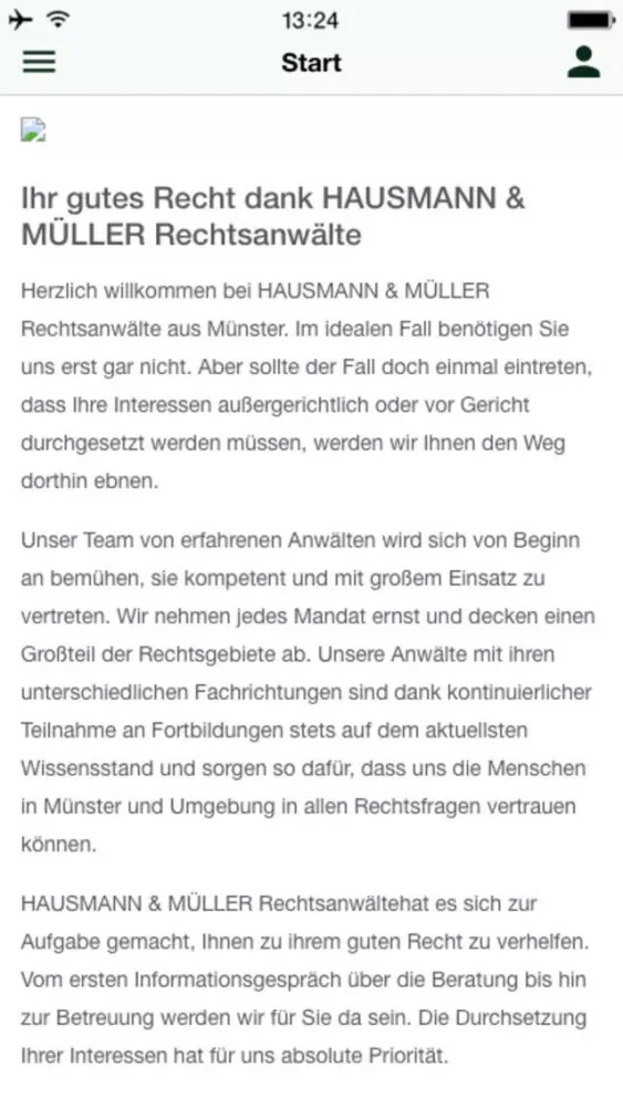 Screenshot di H&M Rechtsanwälte