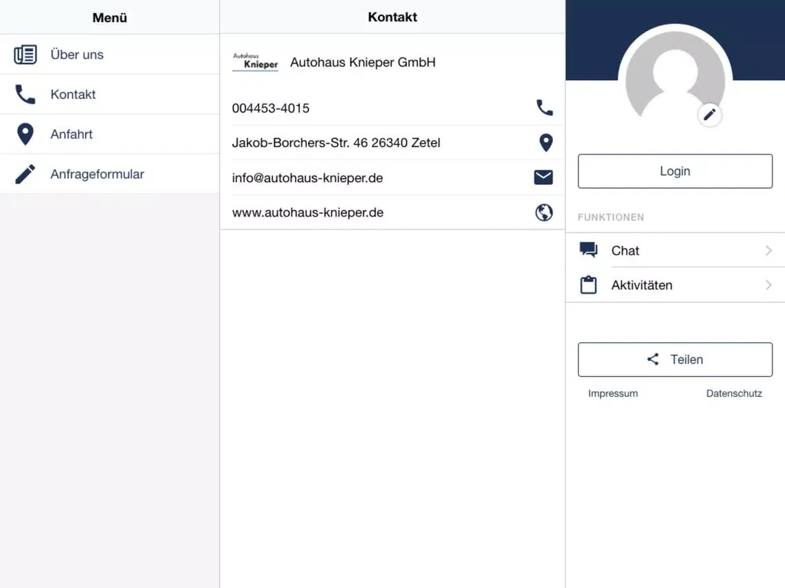 Autohaus Knieper GmbH iPad  Ekran Görüntüleri