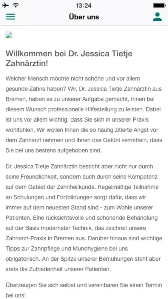 Dr. Jessica Tietje Zahnärztin Screenshots