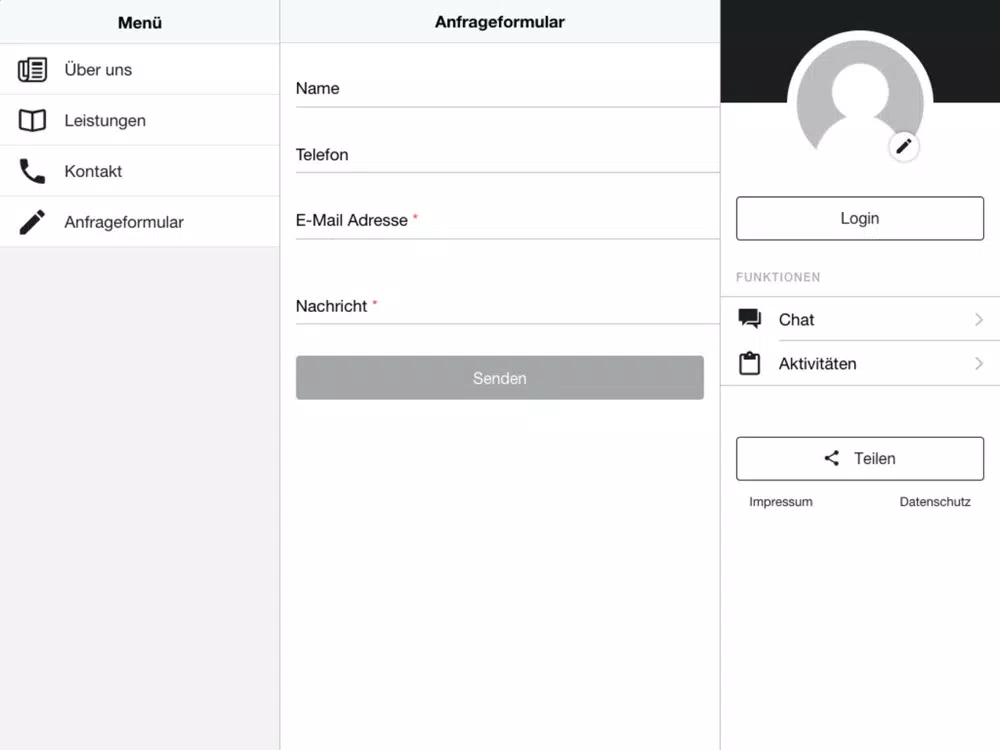 ภาพหน้าจอของ Dachdecker Spies GmbH iPad 