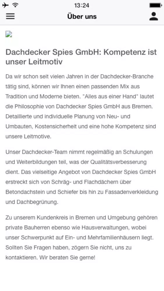 ภาพหน้าจอของ Dachdecker Spies GmbH