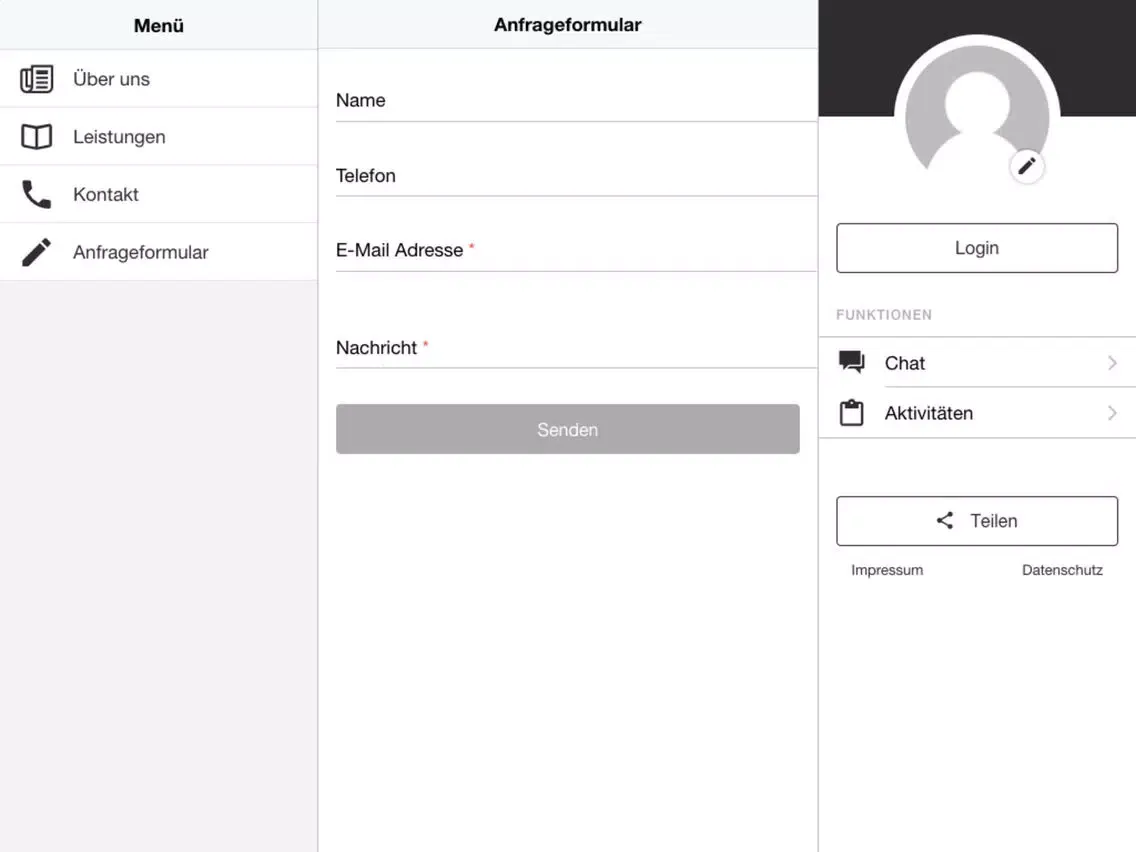 Zrzuty ekranu Büro-Eck GmbH iPad 