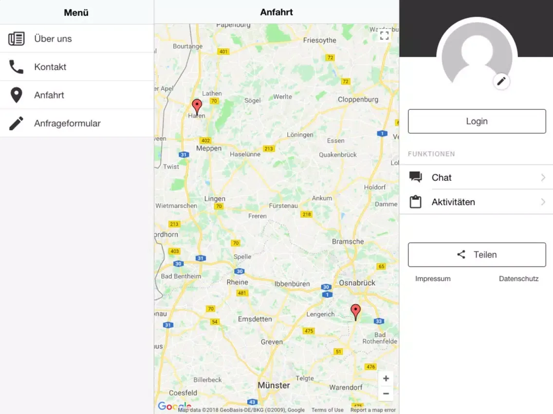 Zrzuty ekranu Wermes Immobilien GmbH & Co.KG iPad 