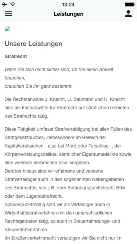 Captures d'écran de Kanzlei Knecht & Berkenheide