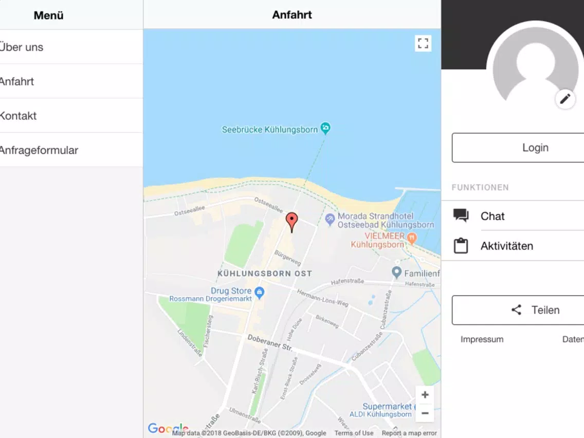 Ảnh chụp màn hình của Reisebüro Henschel iPad 