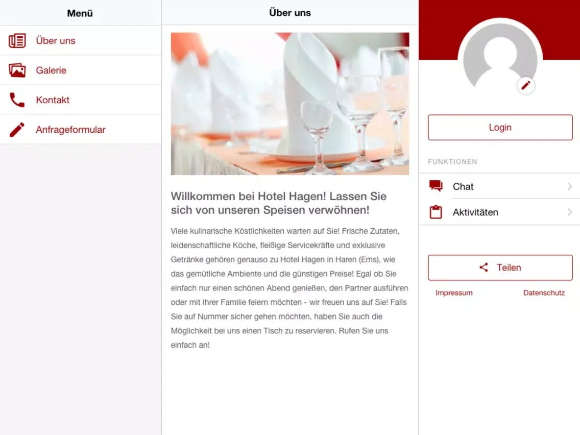 Hotel Hagen iPad  স্ক্রিনশট
