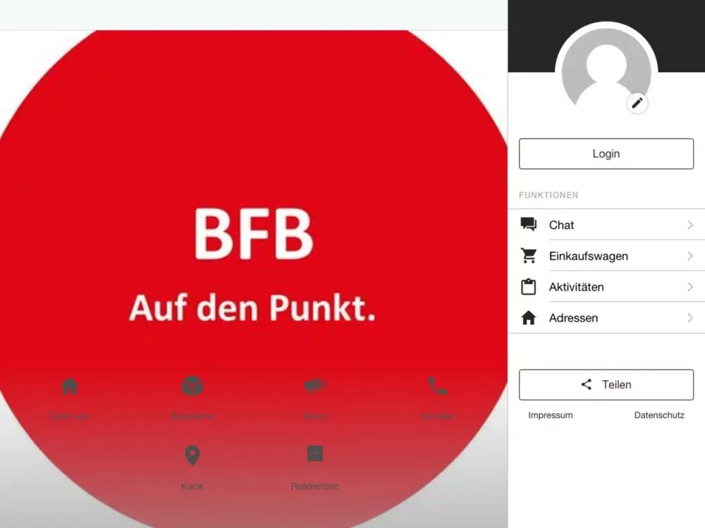 Screenshot di BFB BusinessApp iPad 