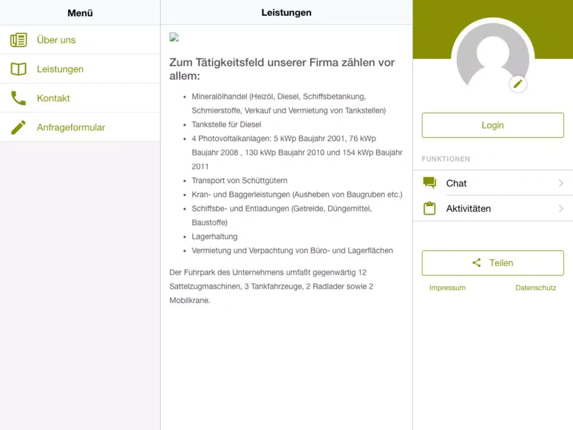 LDTH GmbH Bergen iPad  스크린샷