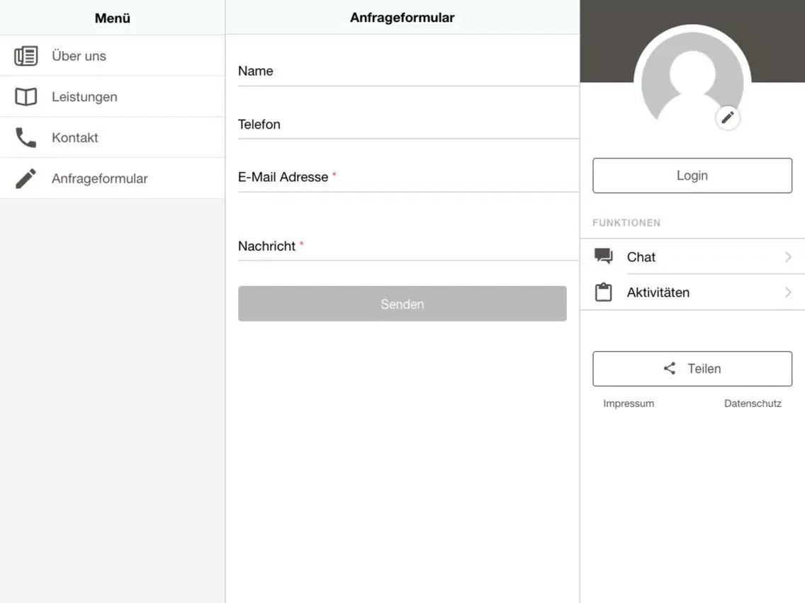 Trommer Bau GmbH iPad 應用截圖