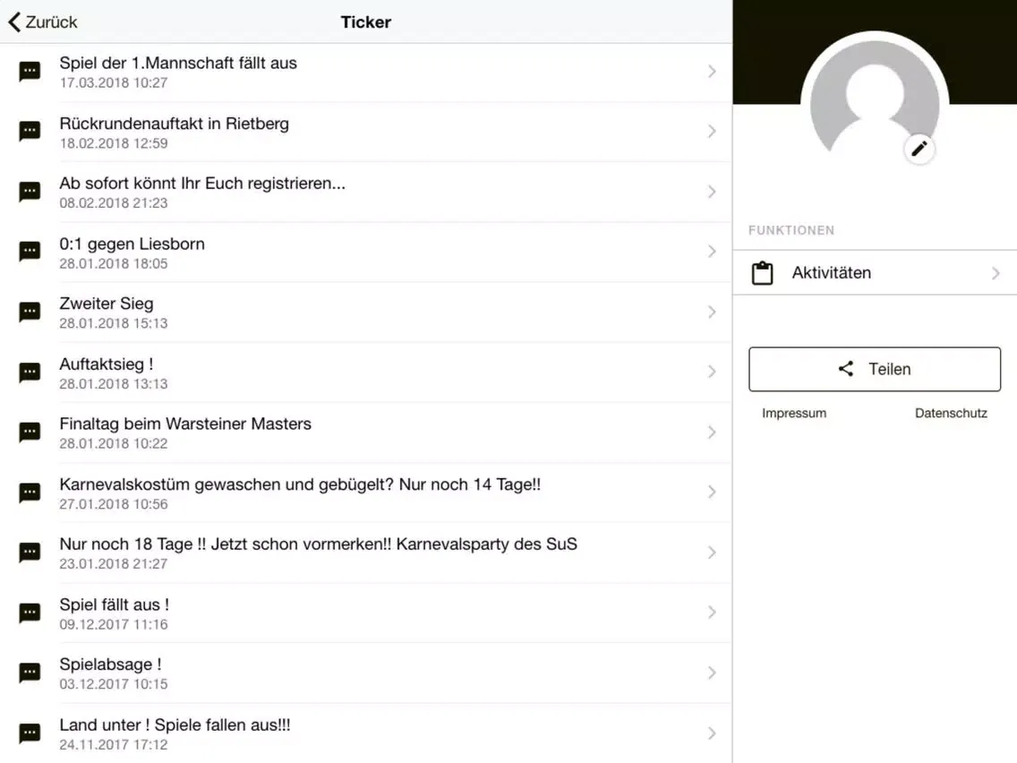 SUS Bad Westernkotten iPad 應用截圖