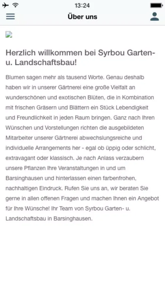 Screenshot di Syrbou Gartenbau