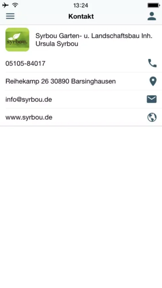 Screenshot di Syrbou Gartenbau