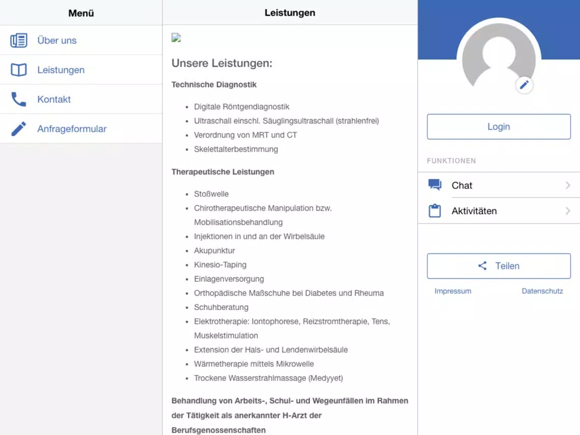 Dr. med. Christian Baumgart iPad  Ekran Görüntüleri