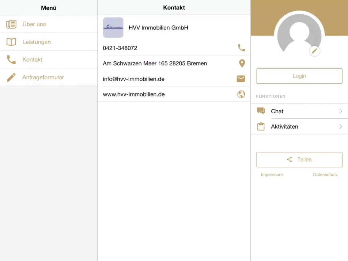 Captures d'écran de HVV Immobilien GmbH iPad 