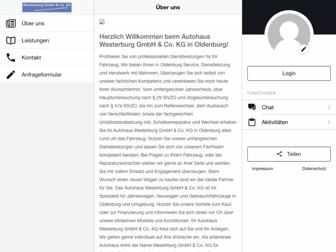 Westerburg GmbH & Co. KG iPad 应用截图