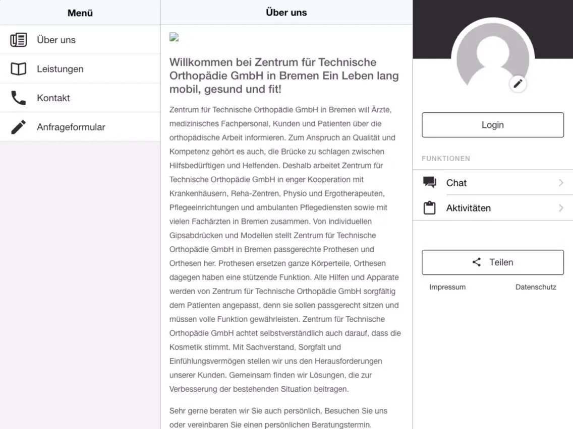 صور ZTO - Zentrum für Orthopädie iPad 