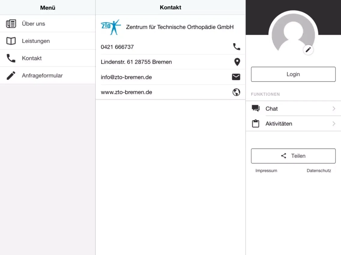 صور ZTO - Zentrum für Orthopädie iPad 