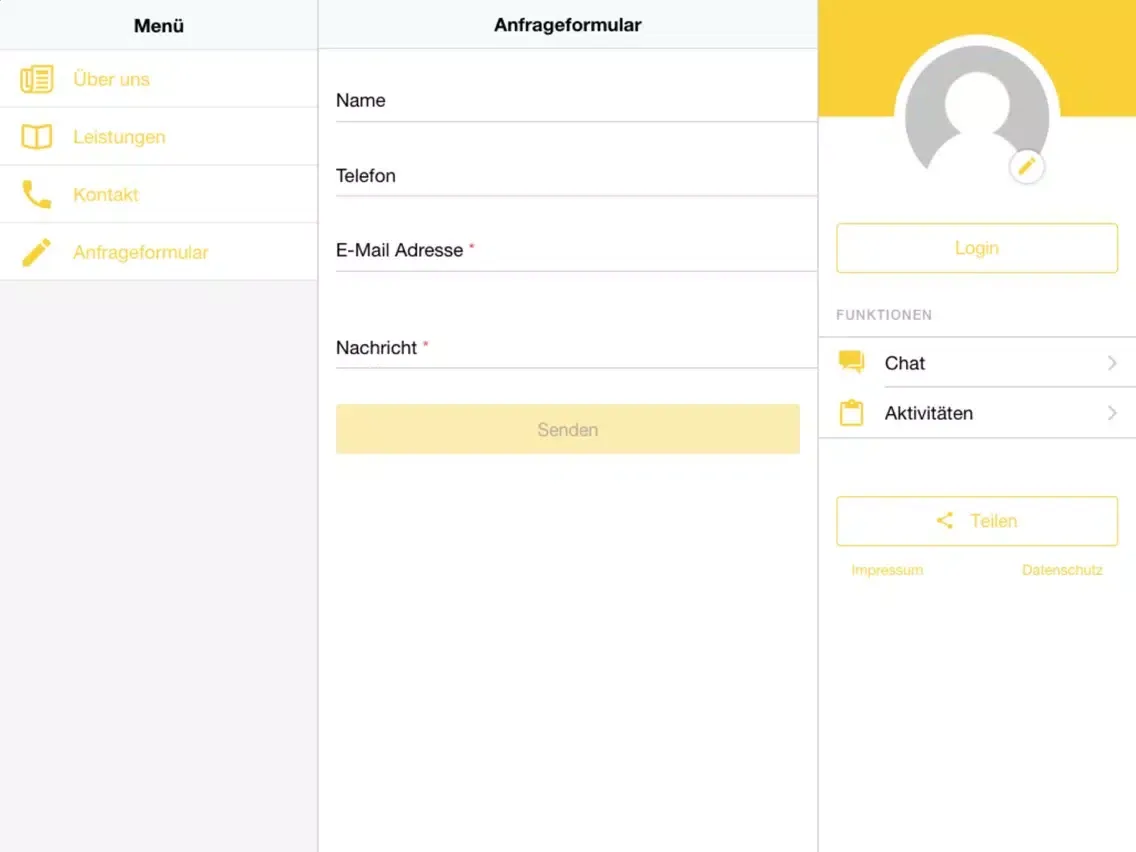Ảnh chụp màn hình của WITTEN Taxi EXPRESS iPad 