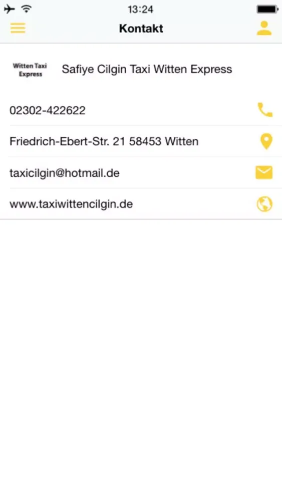 Ảnh chụp màn hình của WITTEN Taxi EXPRESS