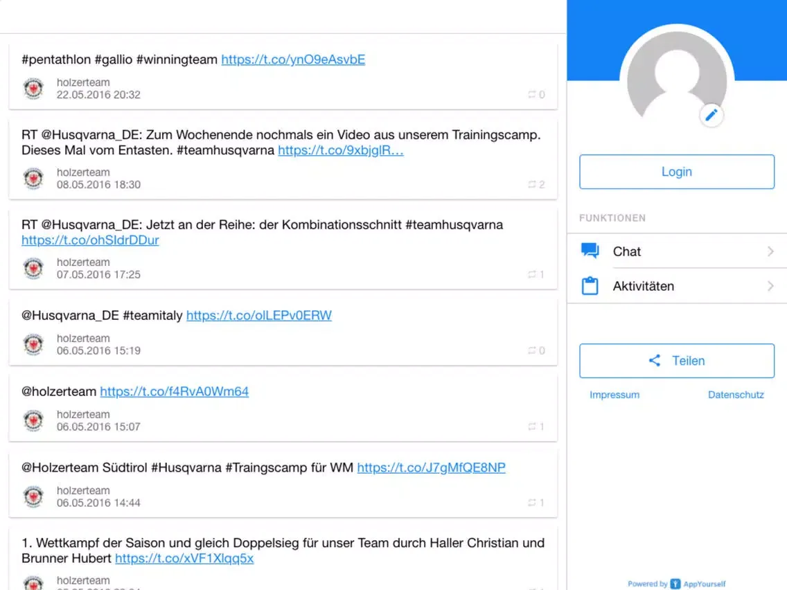 Holzer-App iPad 應用截圖