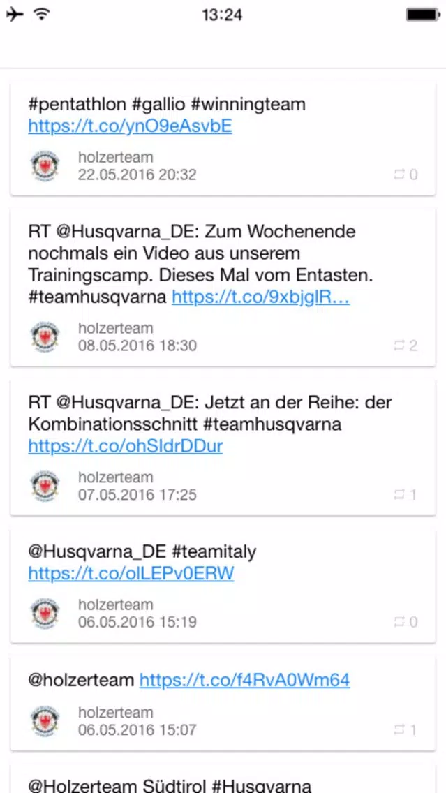 Скриншоты Holzer-App