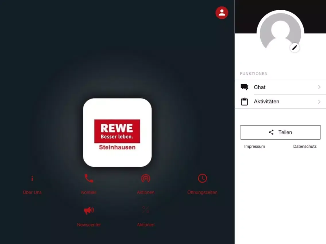 ภาพหน้าจอของ Rewe Steinhausen iPad 