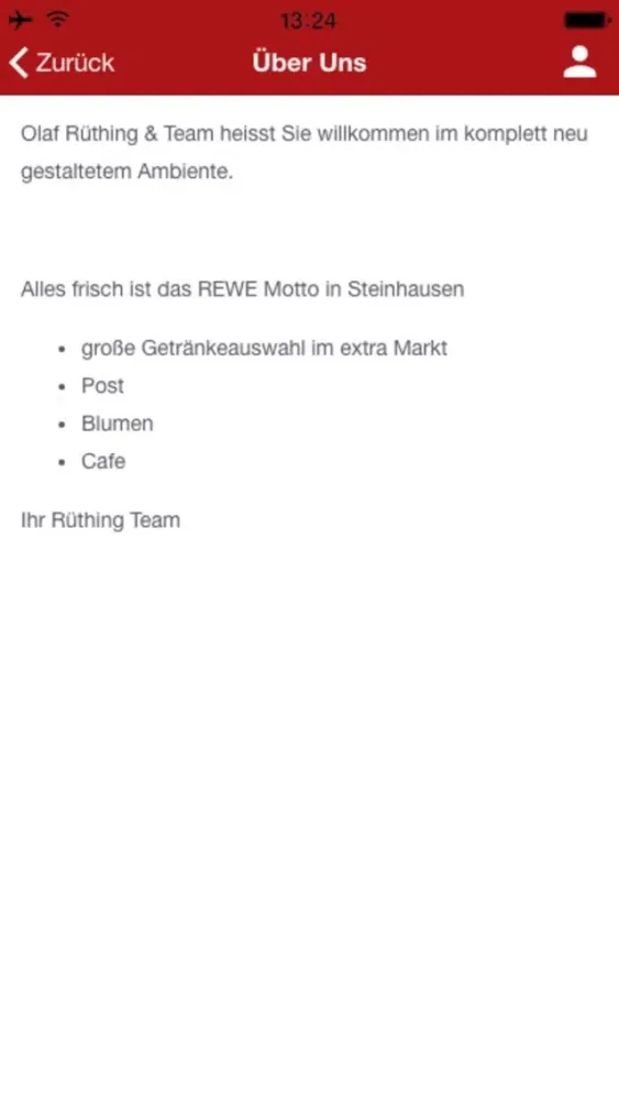 ภาพหน้าจอของ Rewe Steinhausen