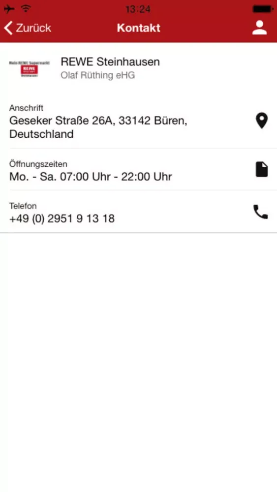 ภาพหน้าจอของ Rewe Steinhausen