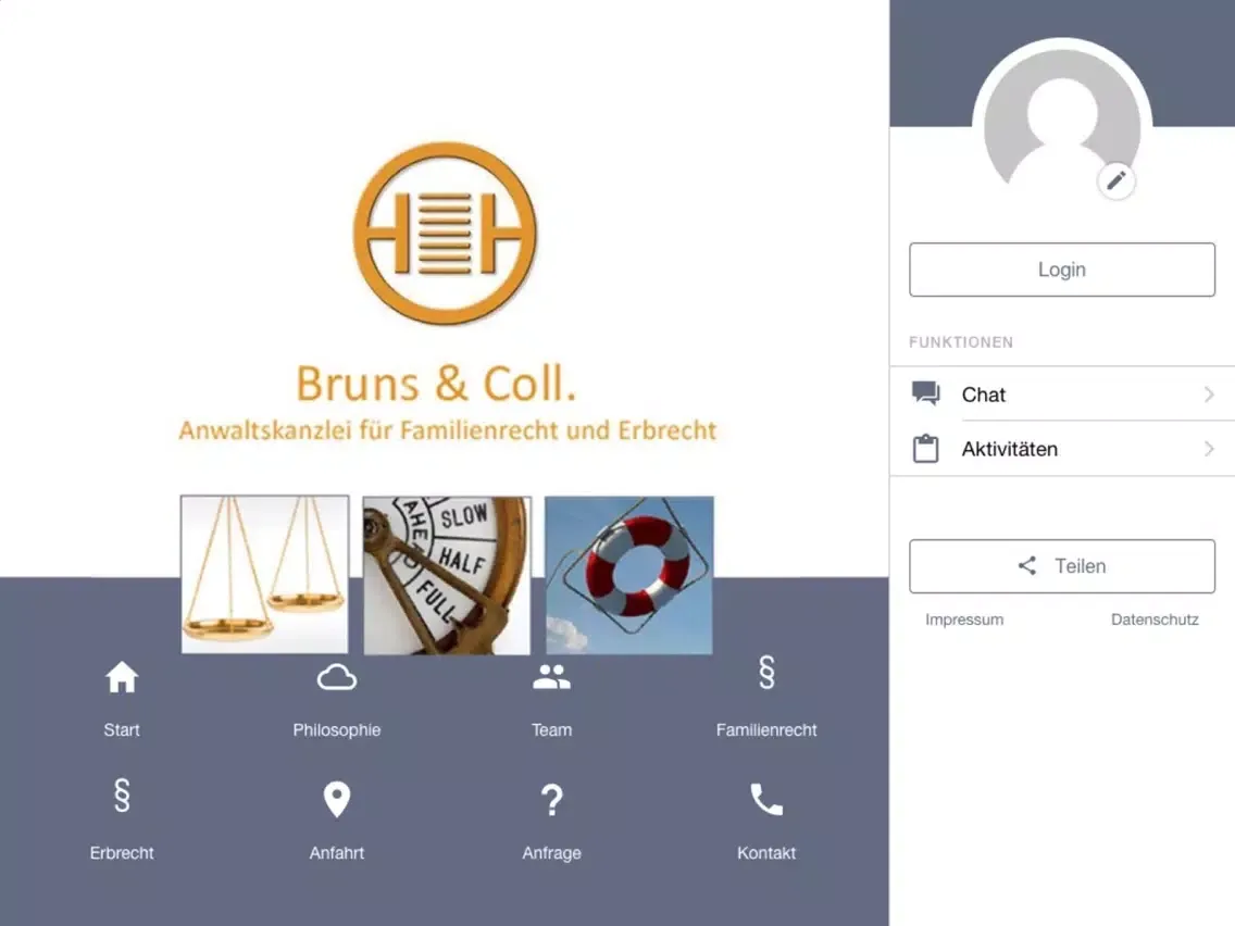 Bruns & Coll. Bremen iPad  スクリーンショット