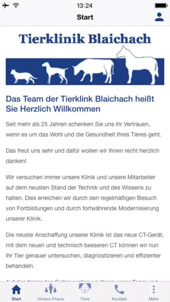 Tierklinik Blaichach应用截图