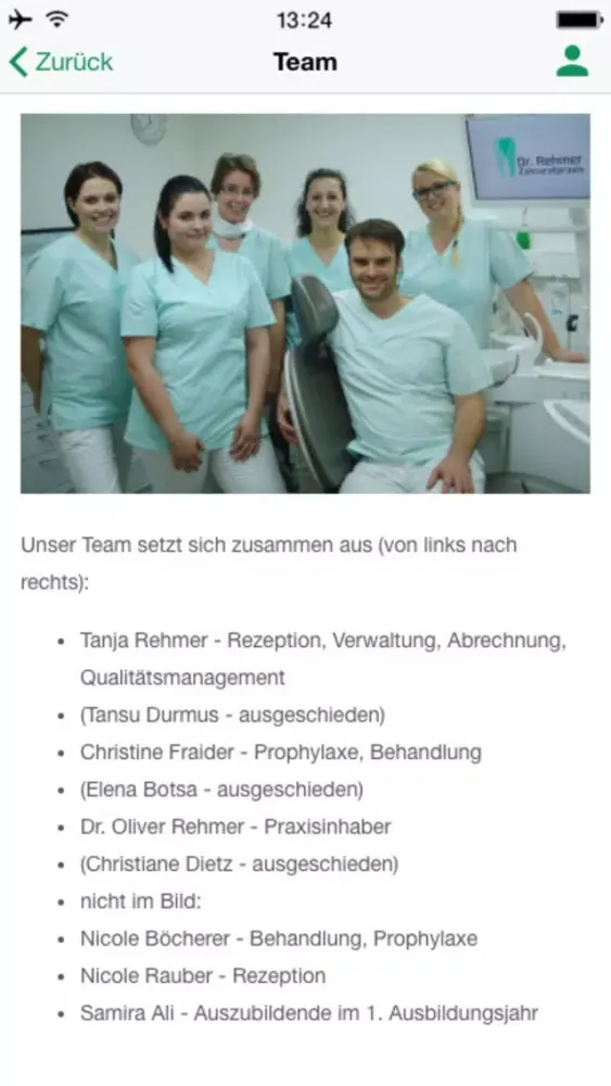 Zahnarztpraxis Dr. Rehmer Screenshots