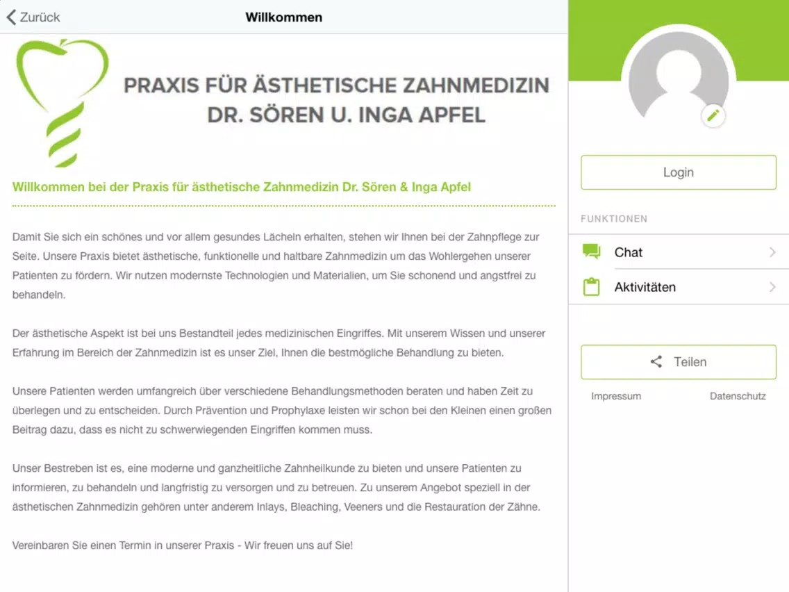 تصاویر ZÄ Dr. Sören & Inga Apfel iPad 