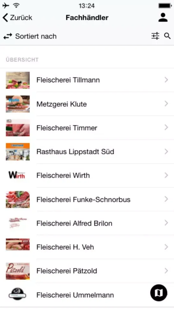Tangkapan skrin Fleischer-App