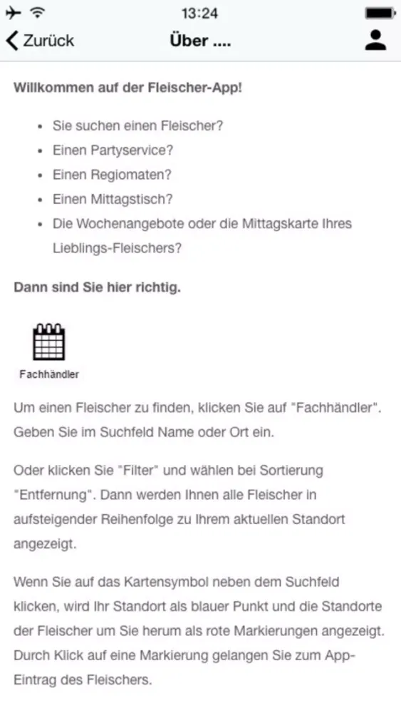 Tangkapan skrin Fleischer-App