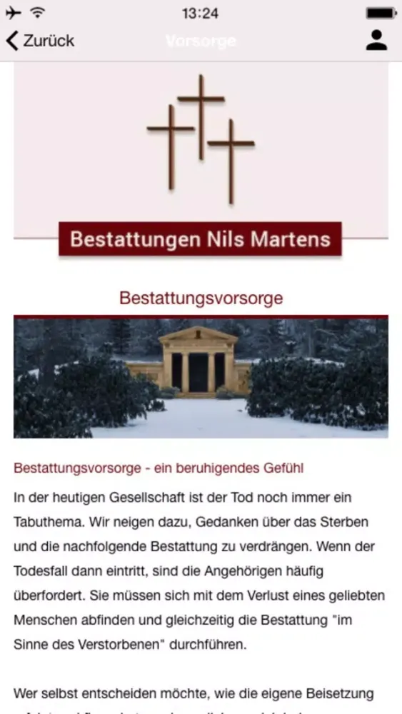 Bestattungen Nils Martens Ekran Görüntüleri